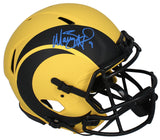 Matthew Stafford Autographed L.A. Rams 'RAVE' Authentic Speed Helmet Fanatics