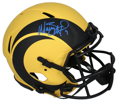 Matthew Stafford Autographed L.A. Rams 'RAVE' Authentic Speed Helmet Fanatics