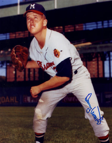 Milwaukee Braves DENNY LEMASTER Signed 8x10 Photo #1 AUTO