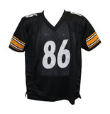 Hines Ward Autographed/Signed Pro Style Black XL Jersey SB XL MVP BAS 30376