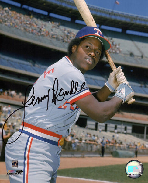 Lenny Randle Signed Texas Rangers Batting Pose 8x10 Photo - (SCHWARTZ COA)