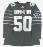 Jordan Binnington Autographed "1st NHL ASG" Authentic Jersey Fanatics LE 20