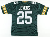 Dorsey Levens Signed Green Bay Packers Jersey Inscribed "SB XXXI Champs" (JSA)