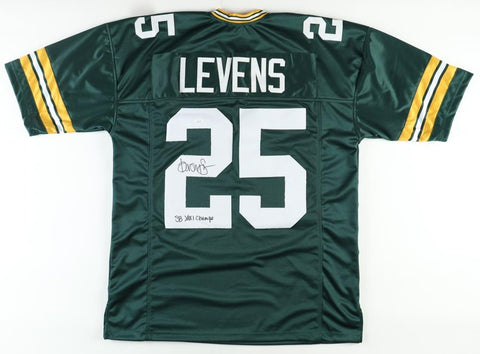 Dorsey Levens Signed Green Bay Packers Jersey Inscribed "SB XXXI Champs" (JSA)