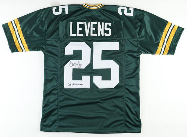 Dorsey Levens Signed Green Bay Packers Jersey Inscribed "SB XXXI Champs" (JSA)