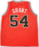 CHICAGO BULLS HORACE GRANT AUTOGRAPHED RED JERSEY "4X CHAMPS" JSA STOCK #215707