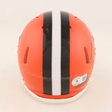 Chase Winovich Signed Cleveland Browns Mini Helmet (Beckett) Ex Michigan Def End