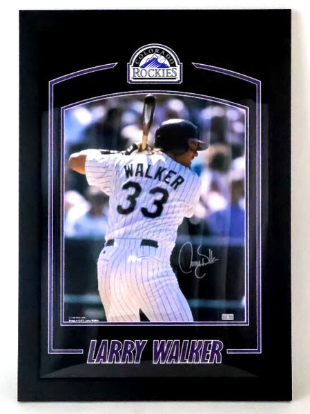 Larry Walker Autographed 16x20 Framed Photo -- Colorado Rockies | Tri Star COA
