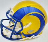 AARON DONALD AUTOGRAPHED RAMS FLASH YELLOW MINI HELMET BECKETT WITNESS 224831