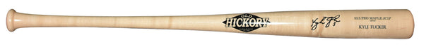 KYLE TUCKER SIGNED LOS ANGELES DODGERS OLD HICKORY PLAYER MODEL BLONDE BAT BAS
