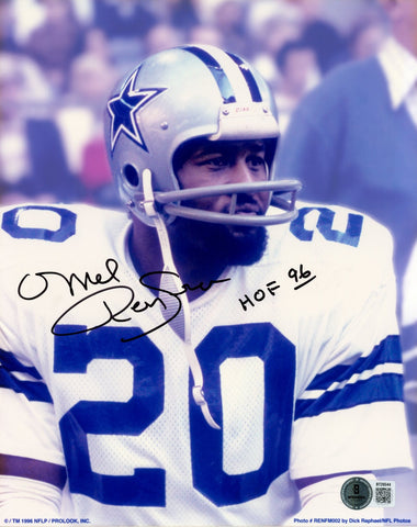 Mel Renfro Autographed Dallas Cowboys 8x10 Photo PL w/HOF Beckett 56732