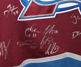 Colorado Avalanche Team Signed Burgandy Fanatics XL Jersey 20 Sigs BAS 37472