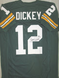 Packers LYNN DICKEY Signed Home Green Custom Replica Jersey AUTO - GBP HOF 1992