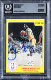 Lakers James Worthy Signed 1986 Star Court Kings #33 Card Auto 10! BAS Slabbed