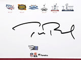 Tom Brady Autographed Framed 16x20 Photo Patriots 6x Super Bowl Champ Fanatics