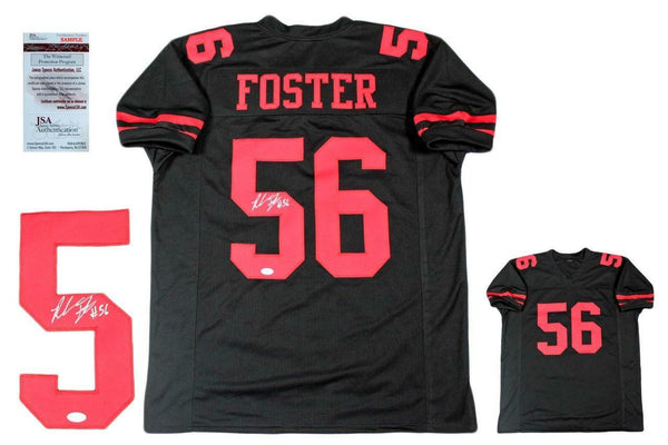 Reuben Foster Autographed SIGNED Jersey - JSA Witnessed Authentic w/ Photo - BLK