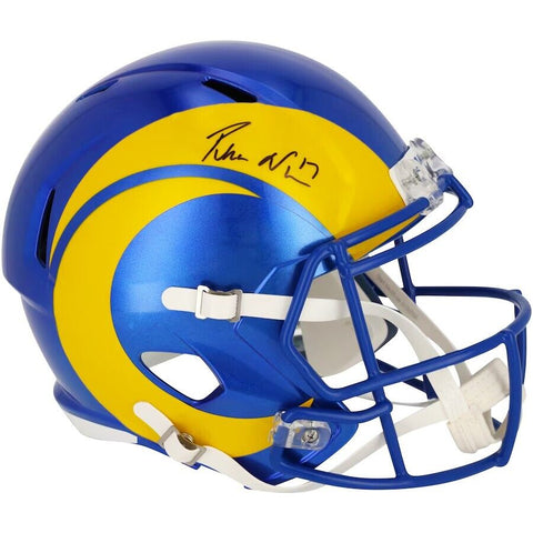 Puka Nacua Los Angeles Rams Signed Riddell Speed Replica Helmet Fanatics