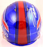 Josh Allen Autographed Buffalo Bills Flash Speed Mini Helmet-Beckett W Hologram