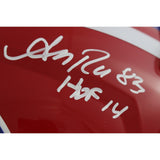 Kelly Thomas Reed Autographed Buffalo Bills F/S Helmet HOF Beckett Witness 50279