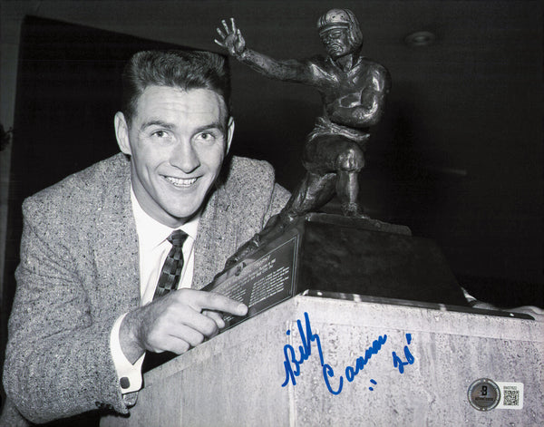 Billy Cannon Autographed 8x10 Photo LSU "20" Heisman Beckett BAS QR #BM37822