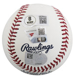 Rangers Eric Nadel & Josh Sborz Signed 2023 WS Logo OML Baseball BAS Fanatics