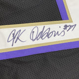 Autographed/Signed JK J.K. Dobbins Baltimore Black Football Jersey JSA COA Auto