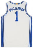 Zion Williamson Duke Blue Devils Autographed White Nike Limited Swingman Jersey