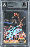 Shaquille O'Neal Signed 1992 Stadium Club MO Parallel #201 RC Card BAS Slabbed