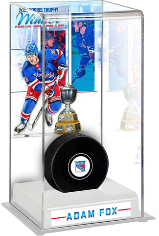 Adam Fox New York Rangers 2021 Norris Trophy Winner Deluxe Tall Hockey Puck Case
