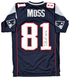Randy Moss Patriots Signed HOF 18 Mitchell & Ness Legacy Throwback Jersey BAS