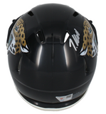 Travis Hunter Autographed Jacksonville Jaguars Mini Speed Helmet Fanatics