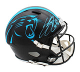 Steve Smith Sr Signed Carolina Panthers Speed Full Size ALT Black NFL Helmet