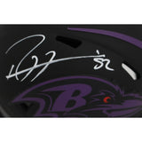 Ray Lewis Autographed/Signed Baltimore Ravens Mini Helmet Beckett 46939