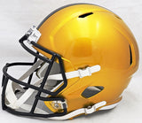 TROY POLAMALU AUTOGRAPHED STEELERS FLASH FULL SIZE SPEED HELMET HOF 20 BECKETT