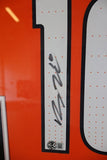 Bo Nix Autographed Denver Broncos Nike Orange Jersey Deluxe Framed Beckett COA