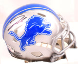 Jahmyr Gibbs Autographed Detroit Lions Speed Mini Helmet- Fanatics *Black