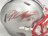 JAXON SMITH-NJIGBA AUTOGRAPHED OHIO STATE FLASH MINI HELMET BECKETT 216620