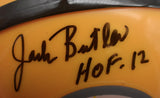 Jack Butler HOF Pittsburgh Steelers Signed/Inscr Mini Football Helmet JSA 211964