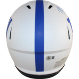 Michael Strahan Autographed New York Giants Lunar Pro Helmet Beckett 49836