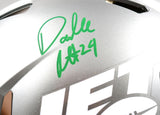 Darrelle Revis Signed Jets F/S Flash Speed Authentic Helmet-Beckett W Hologram