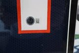Shannon Sharpe Autographed Denver Broncos Navy Jersey Deluxe Framed Beckett COA