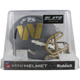 John Riggins Autographed Washington Commanders Slate Mini Helmet Beckett 49757