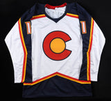 Andrew Cogliano Signed Colorado Avalanche Rockies Throwbck Jersey "22 SC Champs"