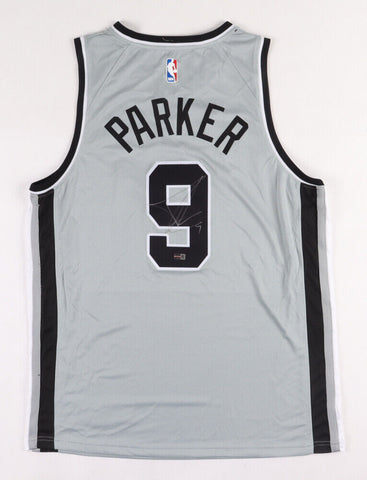 Tony Parker Signed San Antonio Spurs Nike Jersey (Steiner Holo) 6xNBA All-Star