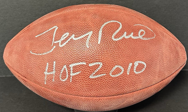 Jerry Rice Signed Wilson Pro Duke Football SF 49ers HOF 2010 Auto Fanatics COA