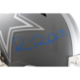 Michael Irvin Autographed Dallas Cowboys F/S Slate Helmet Beckett Witness 56364