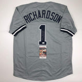 Autographed/Signed BOBBY RICHARDSON 60 WS MVP New York Grey Jersey JSA COA Auto
