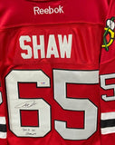 Andrew Shaw Signed Blackhawks Reebok Jersey (PSA) Chicago 2xStanley Cup Champion