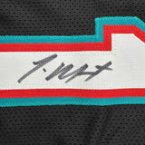 Autographed/Signed Ja Morant Memphis Black Basketball Jersey JSA COA