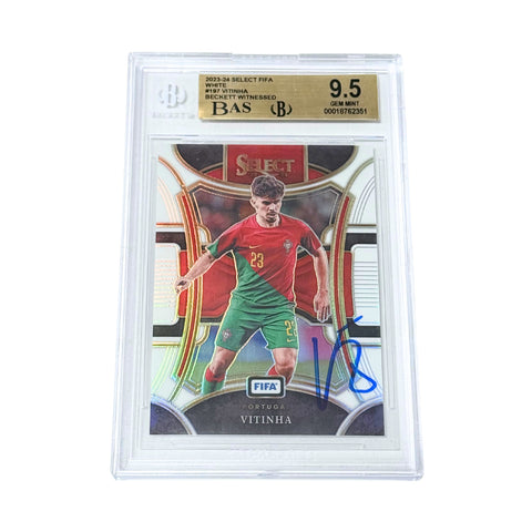 Vitinha Signed 2023-24 Panini Select FIFA /20 White #197 - BGS 9.5